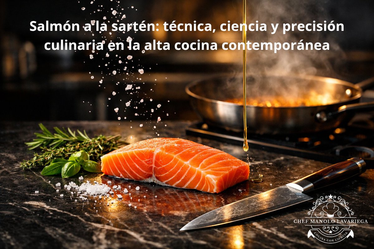 Salmón a la sartén: técnica, ciencia y precisión culinaria en la alta cocina contemporánea

Salmón a la sartén no es “una receta”; es un ejercicio de control térmico, manejo de lípidos y precisión sensorial. 

chefmanololavariega.com/mis-historias/…