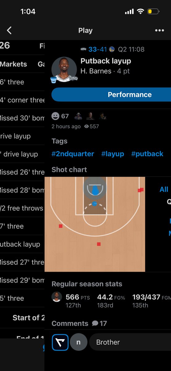 DayyNlb's tweet photo. @duffybag69 @ihywalker @FDSportsbook @nbastats How tf do they give Barnes the points for that wtf https://t.co/AI0XaWmuhG