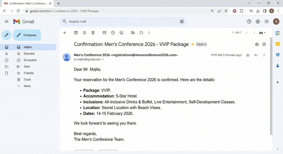 MoLefatseng's tweet photo. While others are struggling to get their visa's approved, the top dogs have already confirmed their reservation for this weekend.
#MensConference2026 #MC26 https://t.co/unDOjT5RdQ