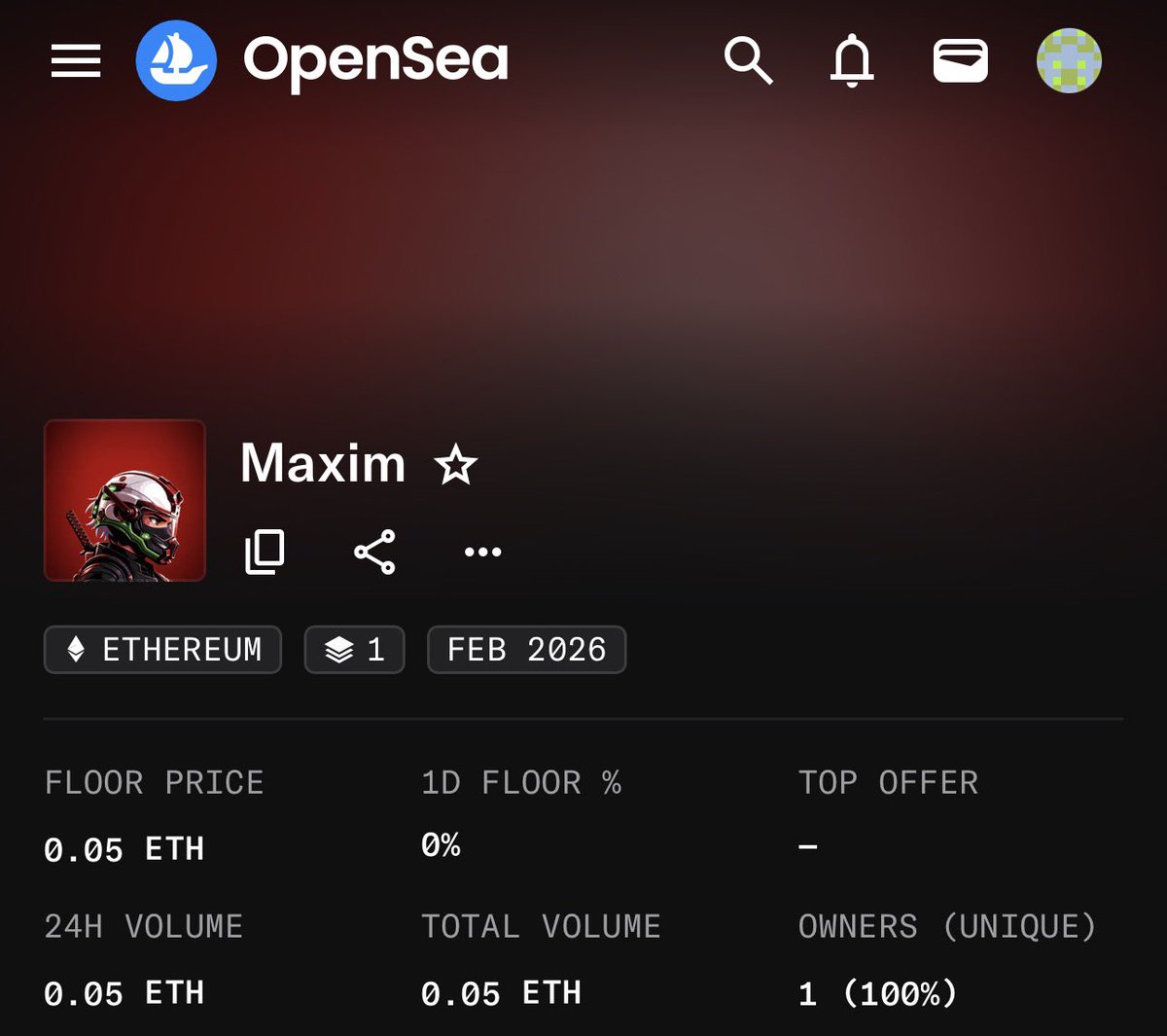 guys, call grandma… our nft made it 

Finally on ethereum 

Listed on <a href="/spaace_io/">Spaace 🟠</a> 

Live on all nft marketplace 

1 0f 1 

0xb3d7da3b702158197db5d974230b7c262aca6a33