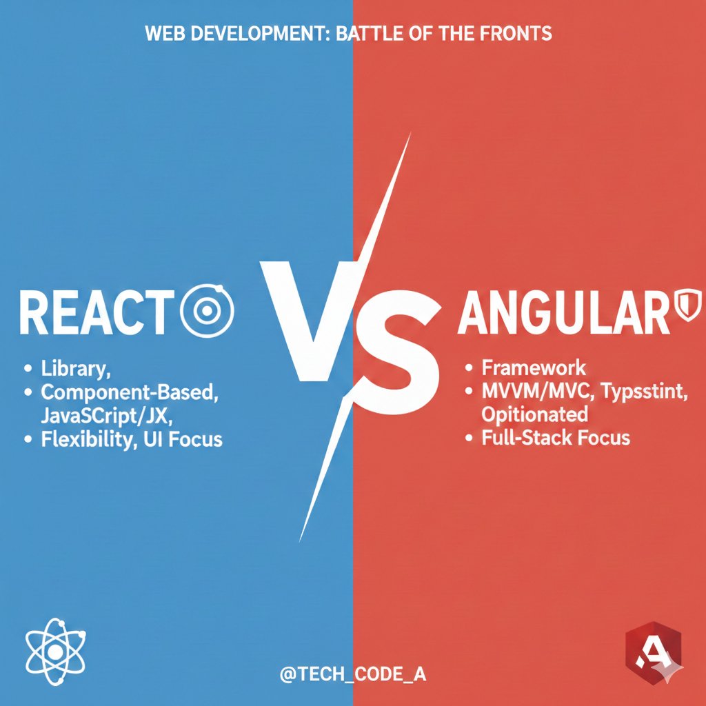 Desi_Coder_'s tweet photo. React JS. vs  Angular 
#JavaScript #trading #100DaysOfCode https://t.co/Sf33bSe7YS