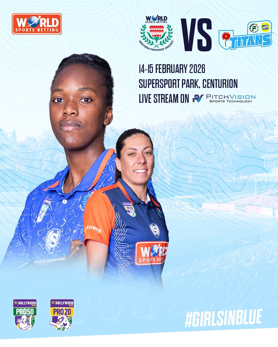 Fresh off a commanding win at home last weekend, the WSB Western Province Women are taking their fire on the road 💙💪

This weekend, it’s Centurion bound as they face Fidelity Titans Ladies. 

#WPCricket #westernprovince #WSBNewlands #WSBWP🧡 #GirlsInBlue💙 #WozaNawe #ProSeries