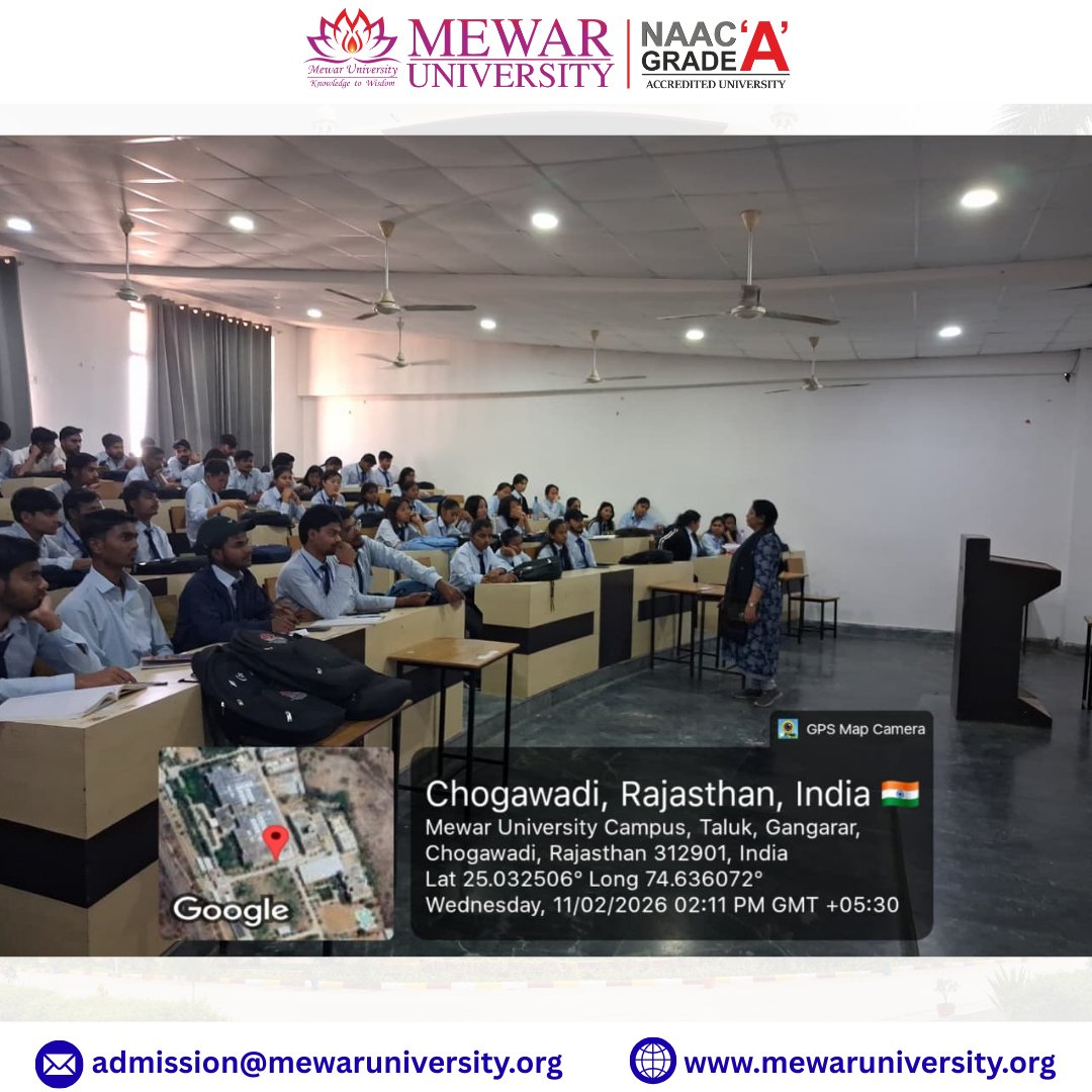 universitymewar's tweet photo. 🌾💻Mewar University organized a #ValueAddedCourse on “Information and Communication Technology (ICT) in Agriculture” to equip students with modern technological tools transforming the agricultural sector.

#MewarUniversity #AgricultureEducation #ICTinAgriculture #SmartFarming https://t.co/bNAW7FzCeH
