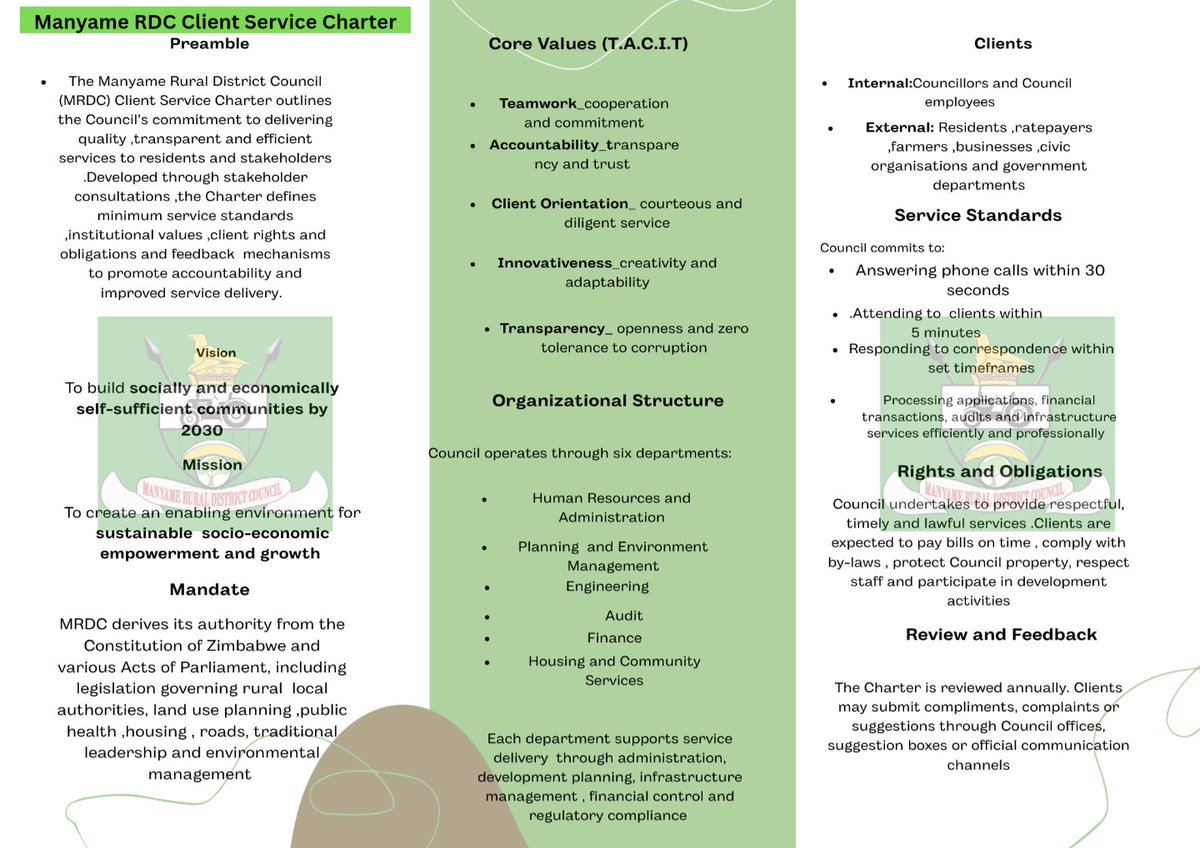 Manyame Rural District Council tweet media