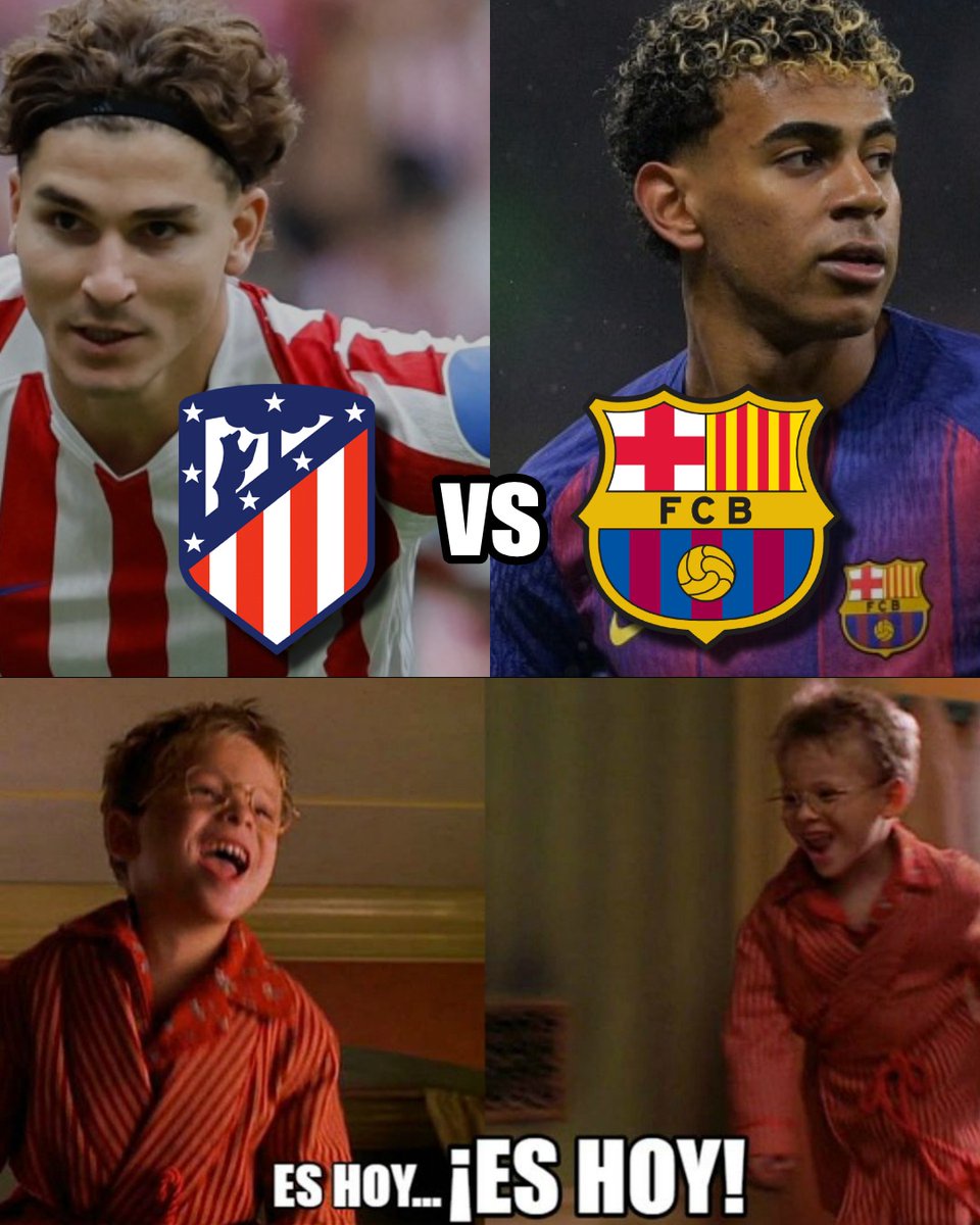 Hoy es día de semifinal de Copa del Rey, señoras y señores. Hoy se enfrentan el Atlético de Madrid y el FC Barcelona. HERMOSO.