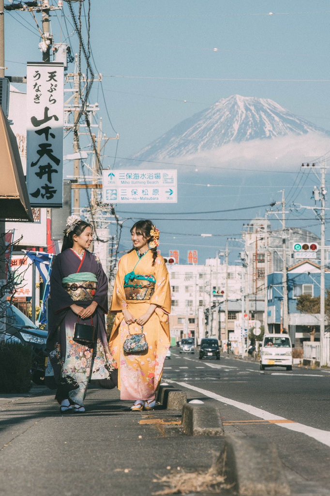 Streets of Miho-no-Matsubara, Shizuoka, Japan