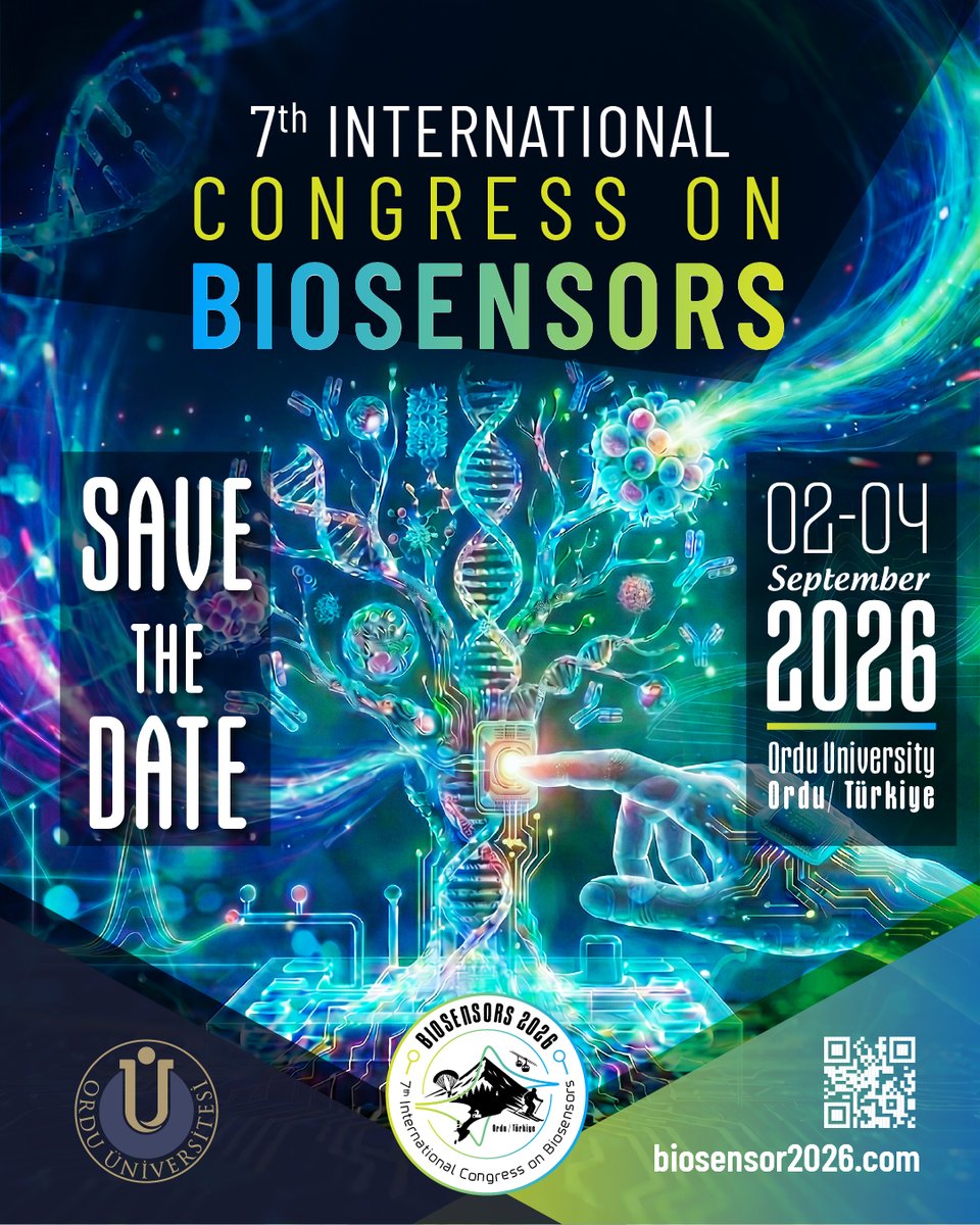 biosensor2026's tweet photo. 📣 Join us at BIOSENSOR 2026 – 7th International Congress on Biosensors! 🧪✨

Join researchers and innovators from around the world to explore bioelectronics, nanobiosensor and more. https://t.co/azabM6HFld