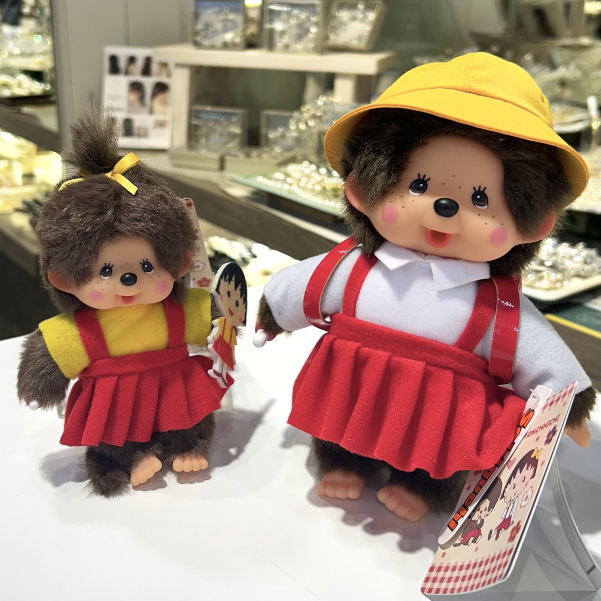 ぬいぐるみ 赤いスカートと帽子 昭和レトロモンチッチ④ お着替え付き