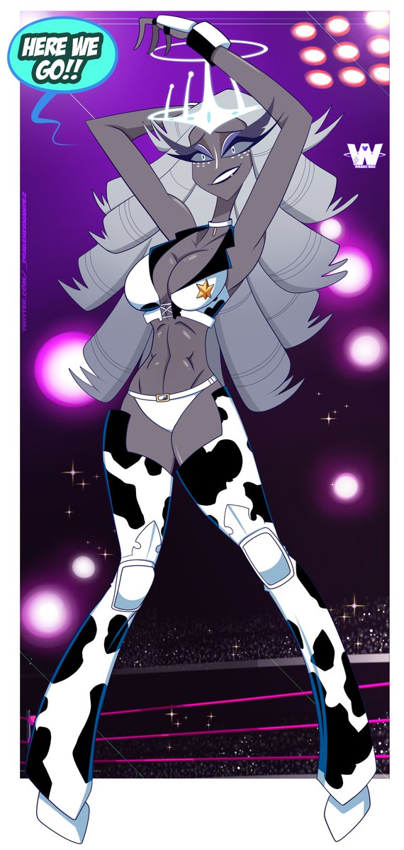 _DRAKEHERNANDEZ's tweet photo. Who is your favorite #RumbleRoses character?? With so many beauties, itโs hard to choose just one๐น๐ฅ
So how about a little crossover with #HazbinHotel and #HelluvaBoss??!!โจ
#Sera #Millie #BarbWire #StellaGoetia #wrestling https://t.co/Zwwuzj827t