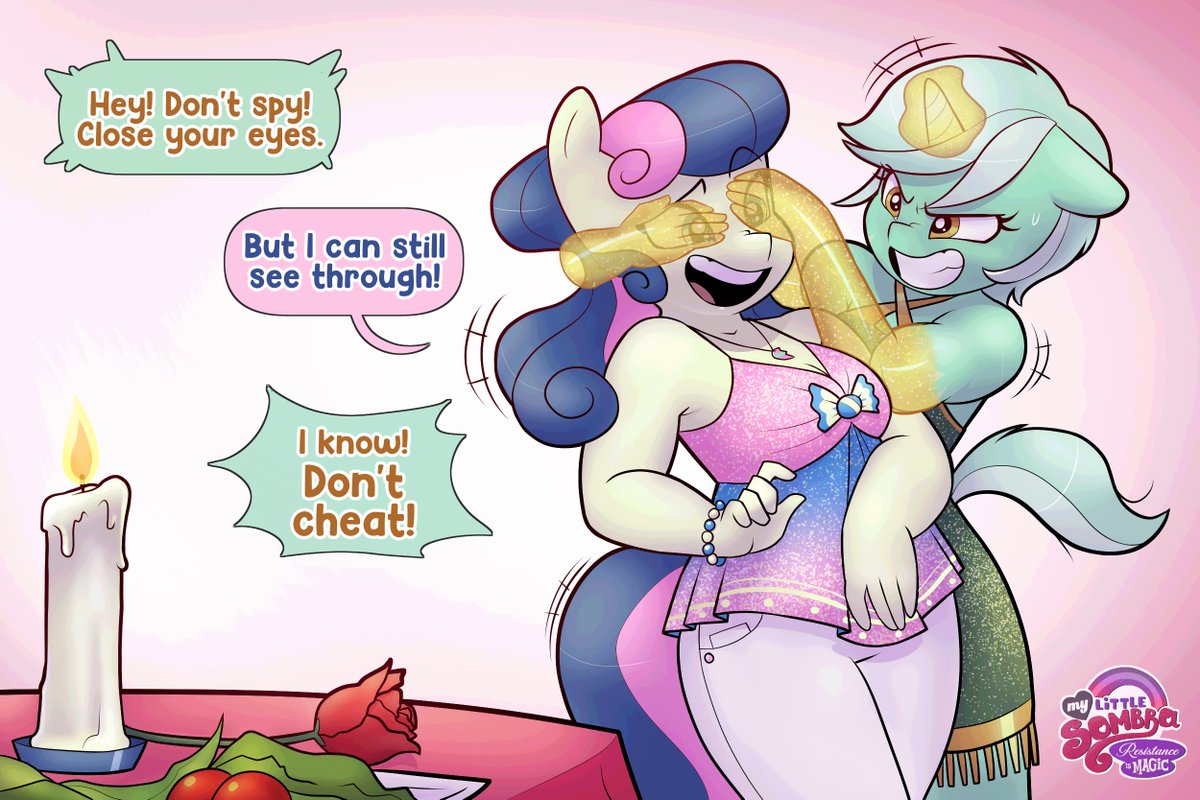 MyLittleSombra's tweet image. Bonbon is hard to surprise.

Day #4 of Hearts &amp;amp; Hooves Week.
#heartshoovesweek #conito #mlp