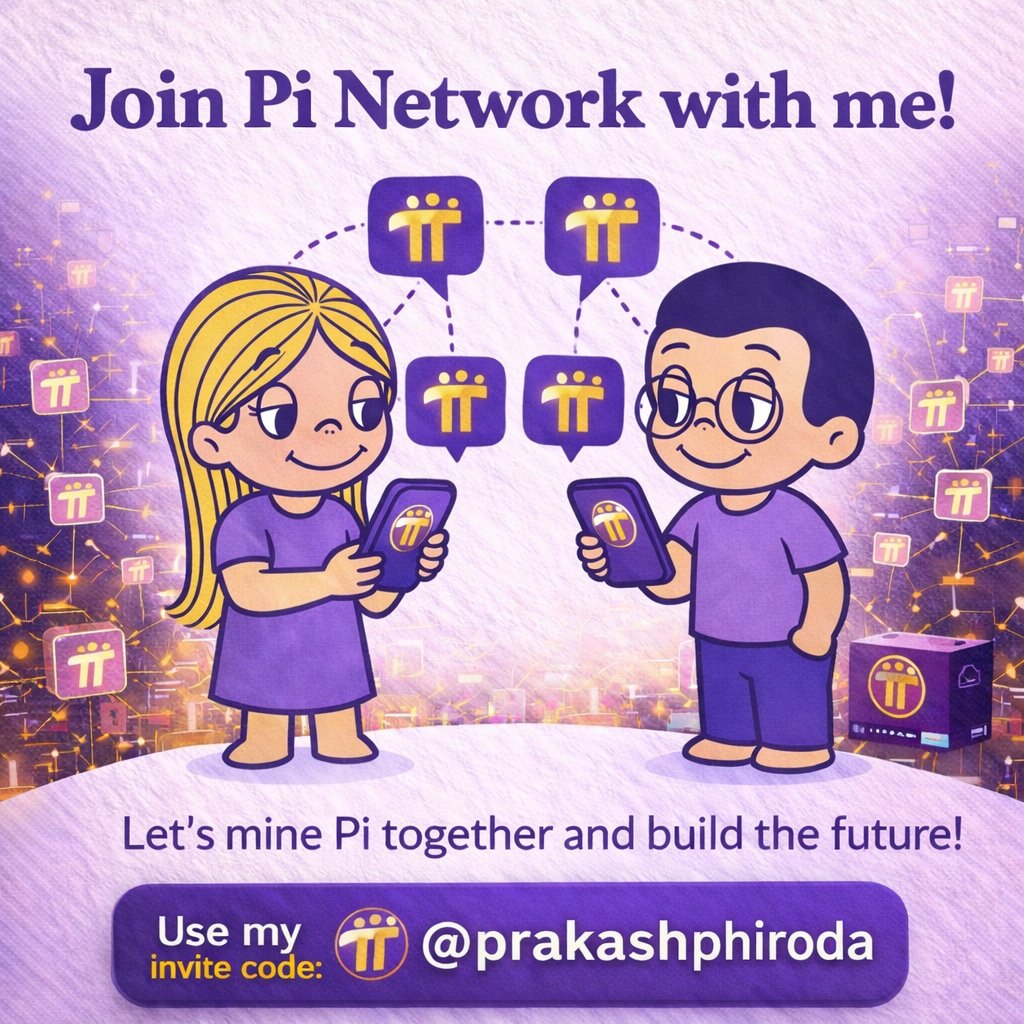 मैं Pi Network के साथ जुड़ा हूँ और अब आपकी बारी है 🌍
Mobile से mining, zero investment, real community power. अगर आप भी future economy का हिस्सा बनना चाहते हैं 👇
Invite code use करें: <a href="/prakashphiroda/">prakash choudhary</a>
Let’s mine Pi together and build the future 💜

#PiNetwork #PiMining