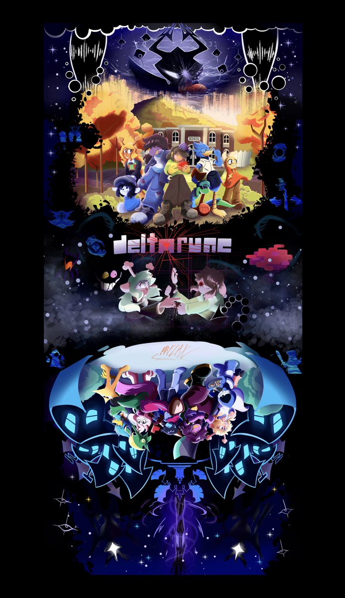 DELTARUNE poster art #deltarune #undertale #art #fanart