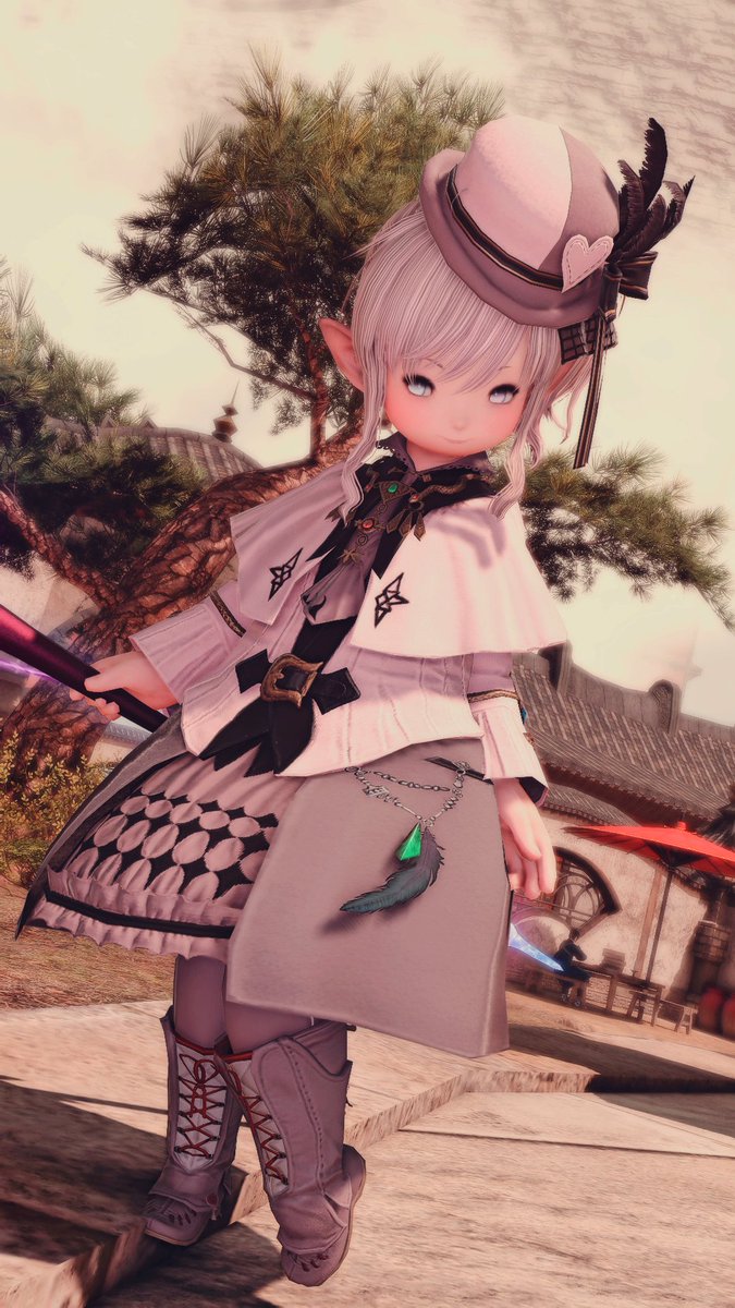 おはようございます✨ 黒魔80AFいい🔯 #FFXIV #ララフェル #おはララ