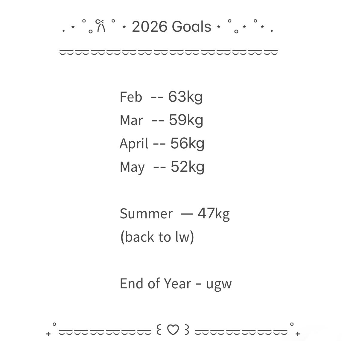 daisythinn's tweet image. ❀ my goals for the year