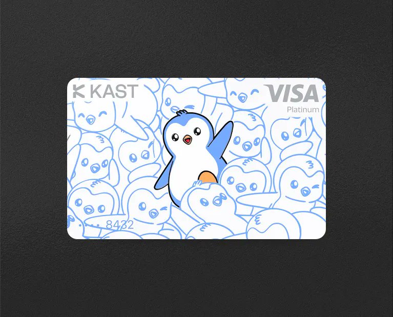 💳 Pengu Card is now listed on TODEY

Not all features and limits are announced yet, but here’s what we know so far - <a href="/KASTxyz/">KAST</a> <a href="/pudgypenguins/">Pudgy Penguins</a> 

✦ Multiple Card Tiers / Standard, Premium and LUX
✦ UP to 12% Rewards
✦ Deposit cash, USDC/USDT, or Crypto
✦ You can also earn up to