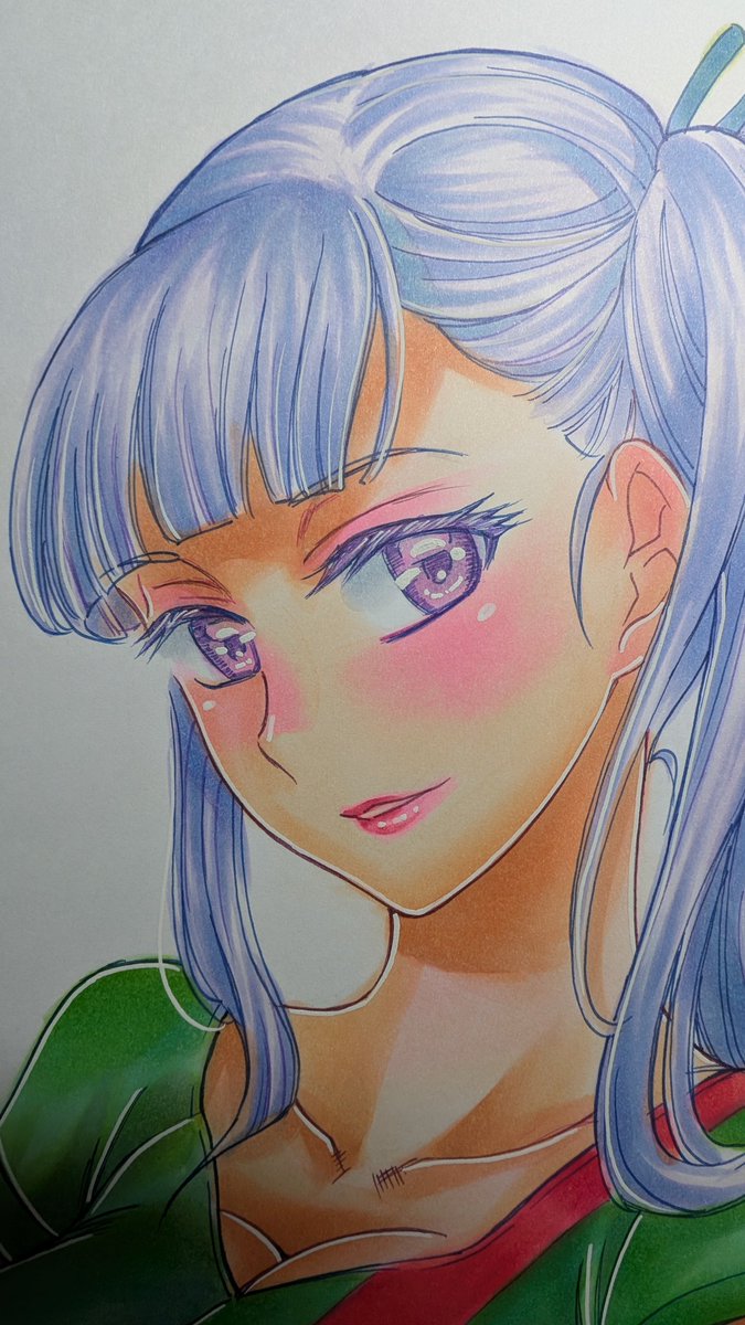 ちょっとアイライン加筆しました(ほんとにちょっとだけ💦) 