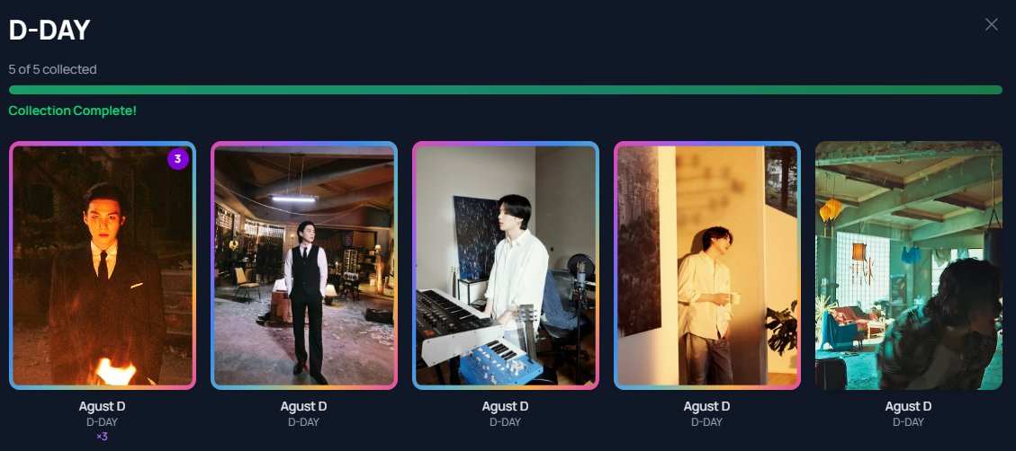 ParkLY23's tweet image. I finally completed the #DDay album mission pc collection!
#bcd