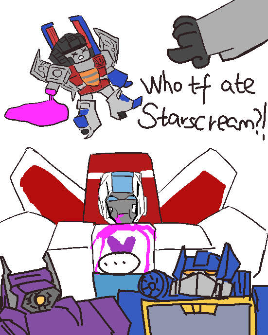 IcedOrange21795's tweet photo. Who ate the cake?!🍰
#wfctskystar #skyfire #starscream #jetfire #skystar https://t.co/ZAHWOGO7O8