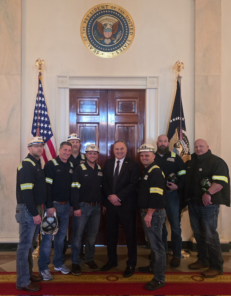 BrianHeltonWV's tweet photo. Successful day at the @WhiteHouse  Honored to be part of the announcement as President Trump put $175M behind coal and West Virginia is included!  #coal https://t.co/IYYNQYkSgR