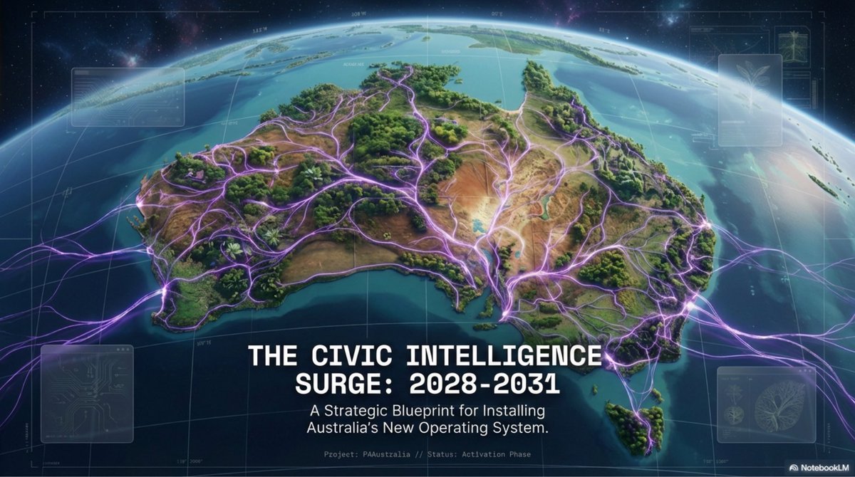 Choose_Infinity's tweet photo. Turn a 1-in-5 year Census to a 5-in-3 years AI Civic Surge.
Every adult gets pro AI tools to turn ideas into machine-readable data for a Civic Budget each March, 2 months before Canberra.
Cost recovered by "AI Mates" cutting food waste &amp; boosting health.
P4A, PPPPA, is it a joke? https://t.co/oWGGGHpJ3z