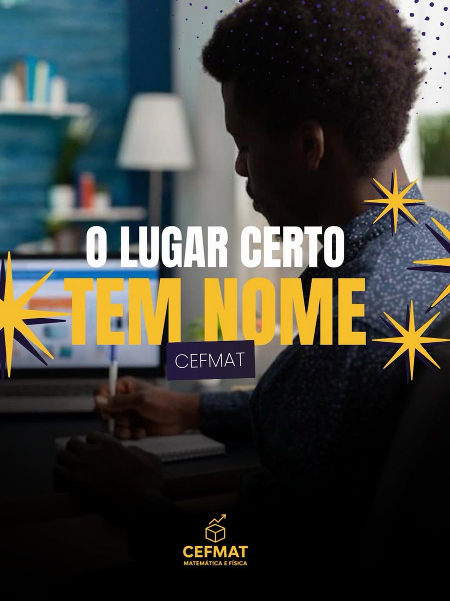 Exatascefmat's tweet photo. 🎯 Quando o estudo tem direção, o resultado aparece. O lugar certo pra aprender Matemática e Física do jeito que você precisa? Tem nome: CEFMAT. Vem estudar com a gente! #Cefmat #Matemática #Física #AulasParticulares https://t.co/kVG2JWQ2Vg