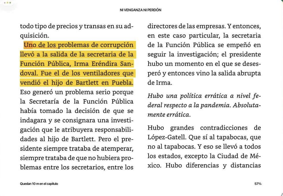 bereaguilarv's tweet image. ¡Sopas! ¿Y por qué creen que López despidió a la impresentable Irma Eréndira de la Función Pública?
Según Ni venganza ni perdón, fue por insistir en investigar los ventiladores que vendió el hijo de Bartlett en Puebla. 
¿Pos qué no sabía que ese ladronazo era y es intocable?