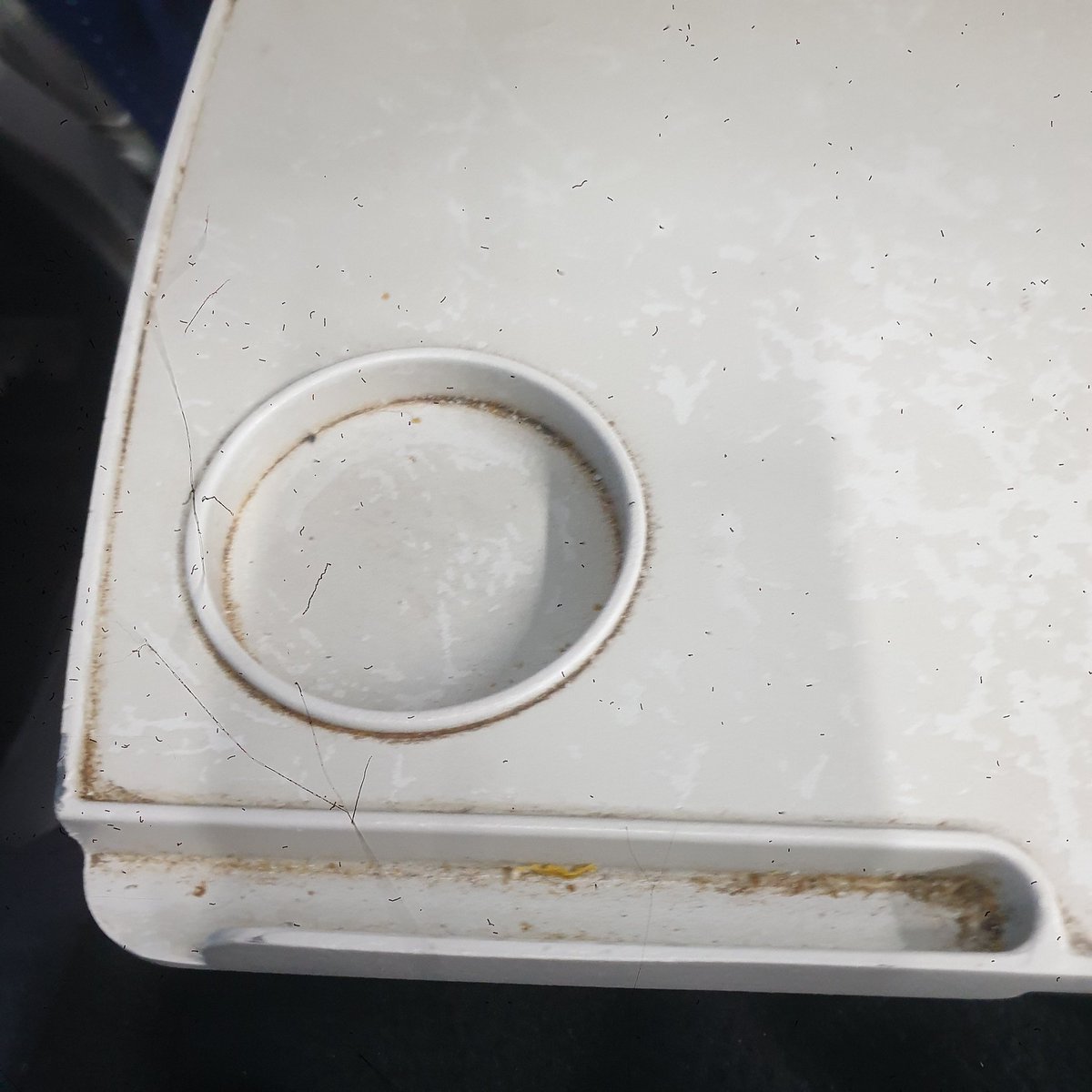 Atleast must ensure that we have clean trays in <a href="/vandhebharat/">vandhebharat</a>. I cleaned it myself though however need to take care of. Traveling through 22478 C6 today from Jammu to Delhi. <a href="/IRCTCofficial/">IRCTC</a> <a href="/eCateringIRCTC/">ECatering IRCTC</a> <a href="/RailMinIndia/">Ministry of Railways</a> <a href="/rtimuzaffar/">Dr Raja Muzaffar Bhat</a> <a href="/TahirPeerzada_/">Tahir Peerzada</a> <a href="/imrankehwah/">Sheikh Imran</a> <a href="/OmarAbdullah/">Omar Abdullah</a>