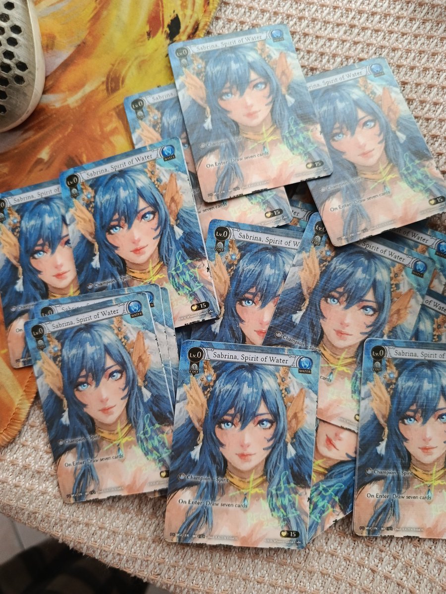 kaizenwashere's tweet photo. Our LGS is hosting regionals this weekend yes im spending my Vday for Grandarchive haha presenting our Proxy promos for the event if u sign up will be bringing art prints and Alters as well uwu #Grandarchive #Grandarchivetcg #Gatcg https://t.co/AEULmZMdr0