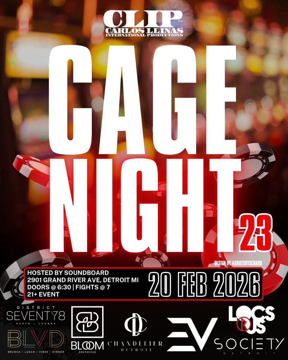 Superbad_MMA's tweet photo. Just over a week until CLIP Cage Night 23 at Soundboard inside the Motor City Casino!

Got the short notice opportunity to come home to Detroit and go to war⚔️. No time to think, just work, trust my abilities &amp; my coaches. 

Dm me to lock your tickets in! https://t.co/3kM8i9zBkh
