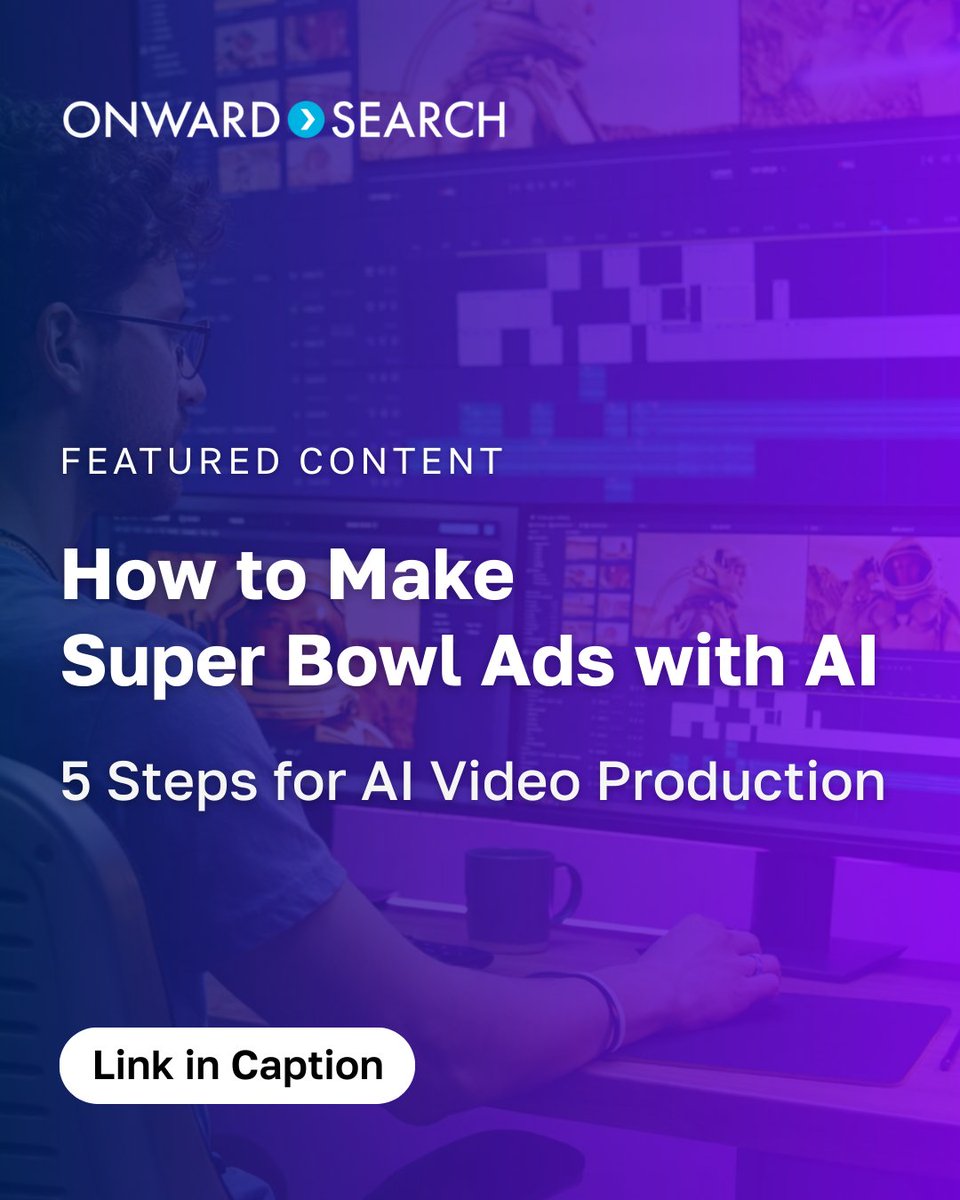 Most AI videos fail for the same reason most ads fail: the idea, the script, or the edit.

Great AI video still follows a process. We break down the 5 steps creative teams use to produce stronger work in 2026. 

Read the guide: onwardsearch.com/blog/2026/02/a…
