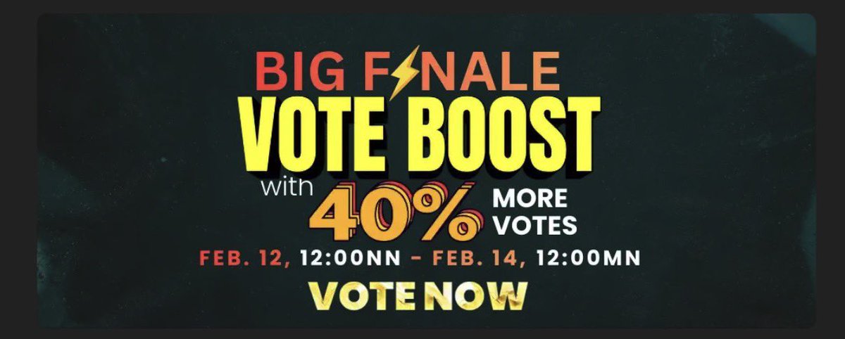 _mylovead's tweet image. May 40% boost din po to those who want to avail ng vote. Thank you so much!!