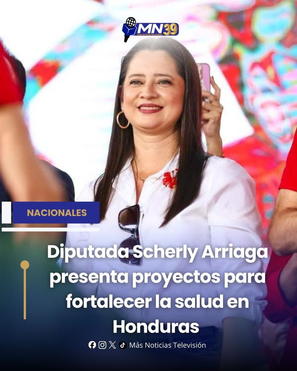 masntvhn's tweet photo. #MNTV❗️ La diputada del partido Libertad y Refundación (Libre), Scherly Arriaga, presentó en el Congreso Nacional cuatro proyectos de ley enfocados en mejorar el sistema de salud en Honduras 

Entre las propuestas destacan la gratuidad en los servicios de salud en hospitales y centros públicos, una ley para la atención integral de la enfermedad renal, la regulación de la donación y trasplante de órganos, tejidos y células humanas, y la creación de un expediente electrónico único e integral para los pacientes.

@_Scherly 
#ScherlyArriaga #CongresoNacional #Honduras #SaludPública #LibreHN #SistemaDeSalud #NoticiasHonduras #ActualidadHN #LeyDeSalud #GestiónPública #PolíticaHN #InformaciónHN