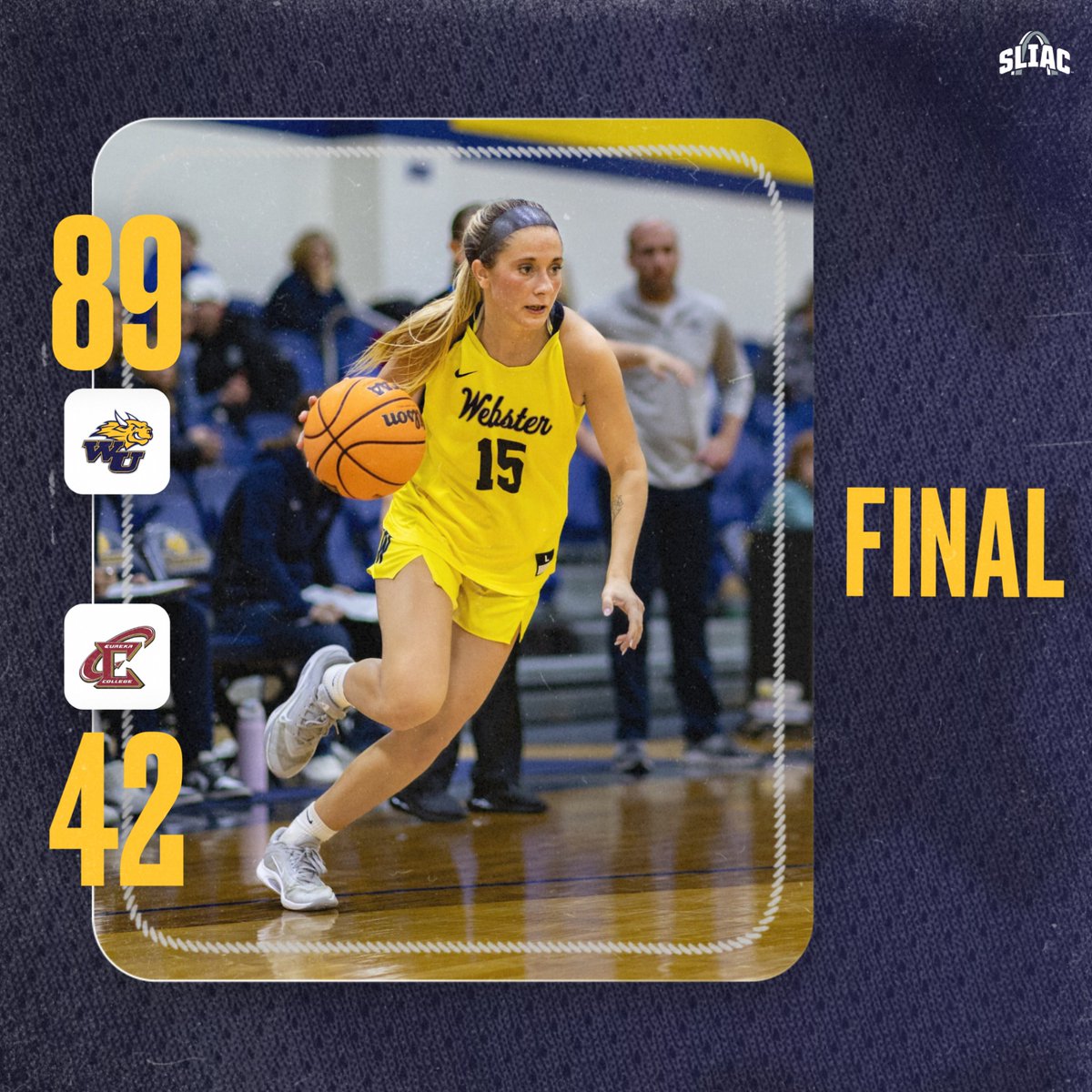 GorlokSports's tweet photo. Gorloks secured 11th SLIAC victory of the season with 89-42 win over Eureka.
 
Meghan Illingworth: 17 pts, 2 blks
Emily Kerce: 16 pts (season-high)
Miya Webb: 13 pts, 7 stls (season-high)
Emma Smith: 10 pts, 7 rebs (career-highs)  
Akaela Caquelin: 8 pts, 11 rebs (career-high) https://t.co/ufCvrbIg9z