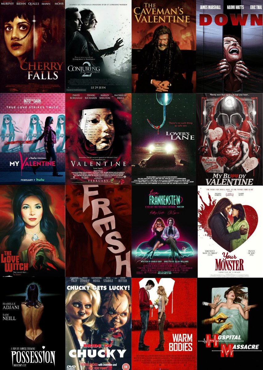 screamnhorror's tweet photo. horror movies to watch for valentine’s day 🥀 https://t.co/baePIXO4Ty