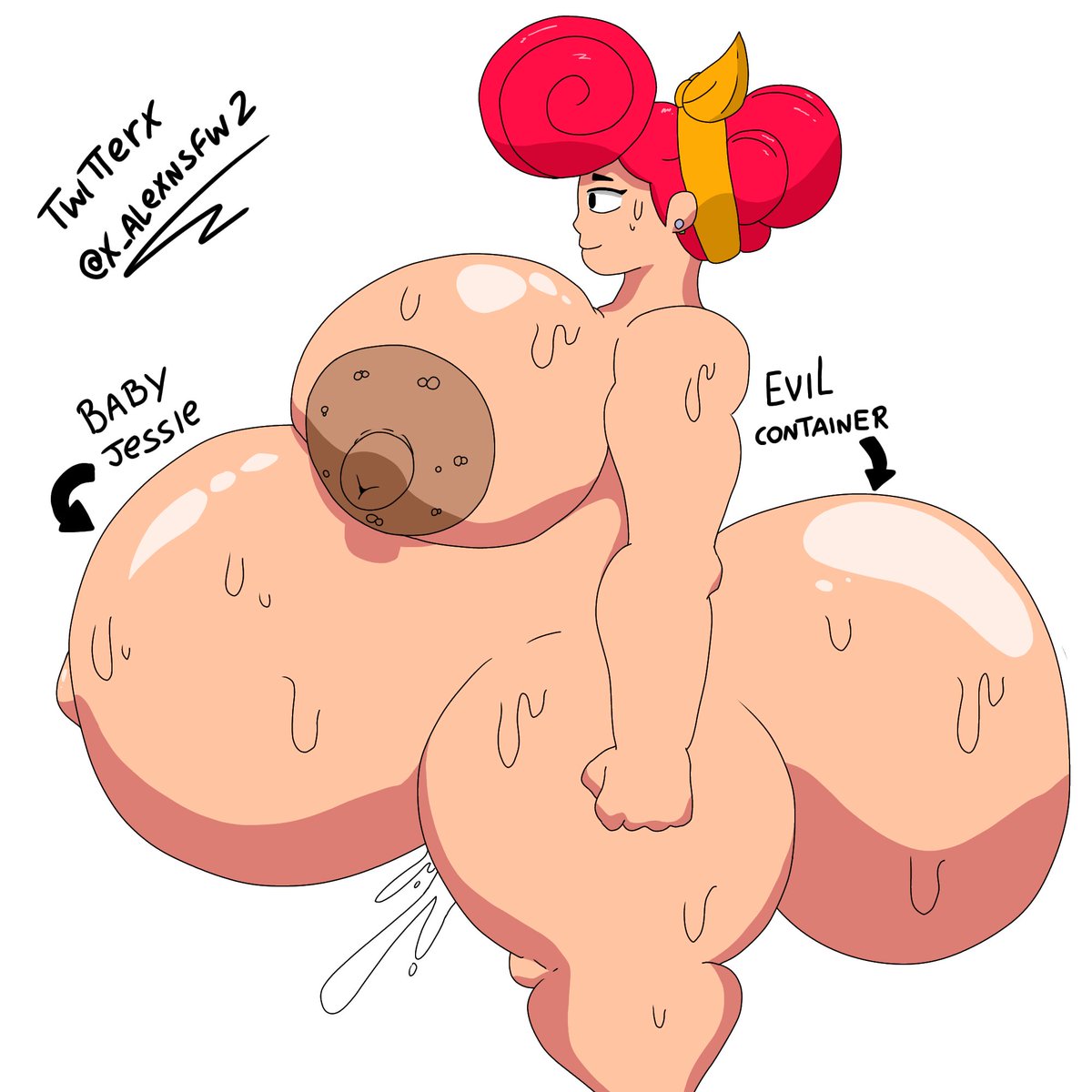 Pam (brawl stars) embarazada
Baby jessie y Evil container 🍑