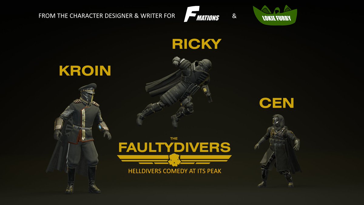 BBGgamestudio's tweet photo. FAULTYDIVERS

Helldivers Comedy at its peak

After some bit of work here and there, i can finally show this

(More info in the thread below)

#helldivers #faultydivers #blender #3danimation https://t.co/DKDL42vX9A