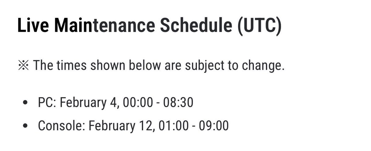 MetViper's tweet photo. @JdmSal @PUBG_Support You do know they publish the server maintenance time in the Patch Notes, right? The Patch Notes have been out since Feb 3. https://t.co/cosRVZQ4MA