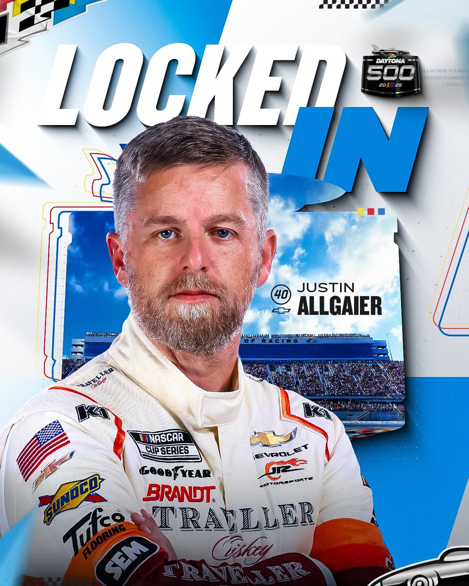 You'll see the No. 40 on Sunday!

With the second-fastest time among Open entries, <a href="/J_Allgaier/">Justin Allgaier</a> has qualified for the #DAYTONA500.