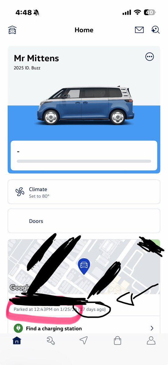 DanAssisi's tweet photo. @VW Day 17 of #IDBuzz offline. Tomorrow is day 7 at dealer, who is also waiting for CarNet to fix it…  Seems @VW is a silent as the Buzz  #SoSaaaaaaaaaaaad… 😢 https://t.co/IApmR29vDg