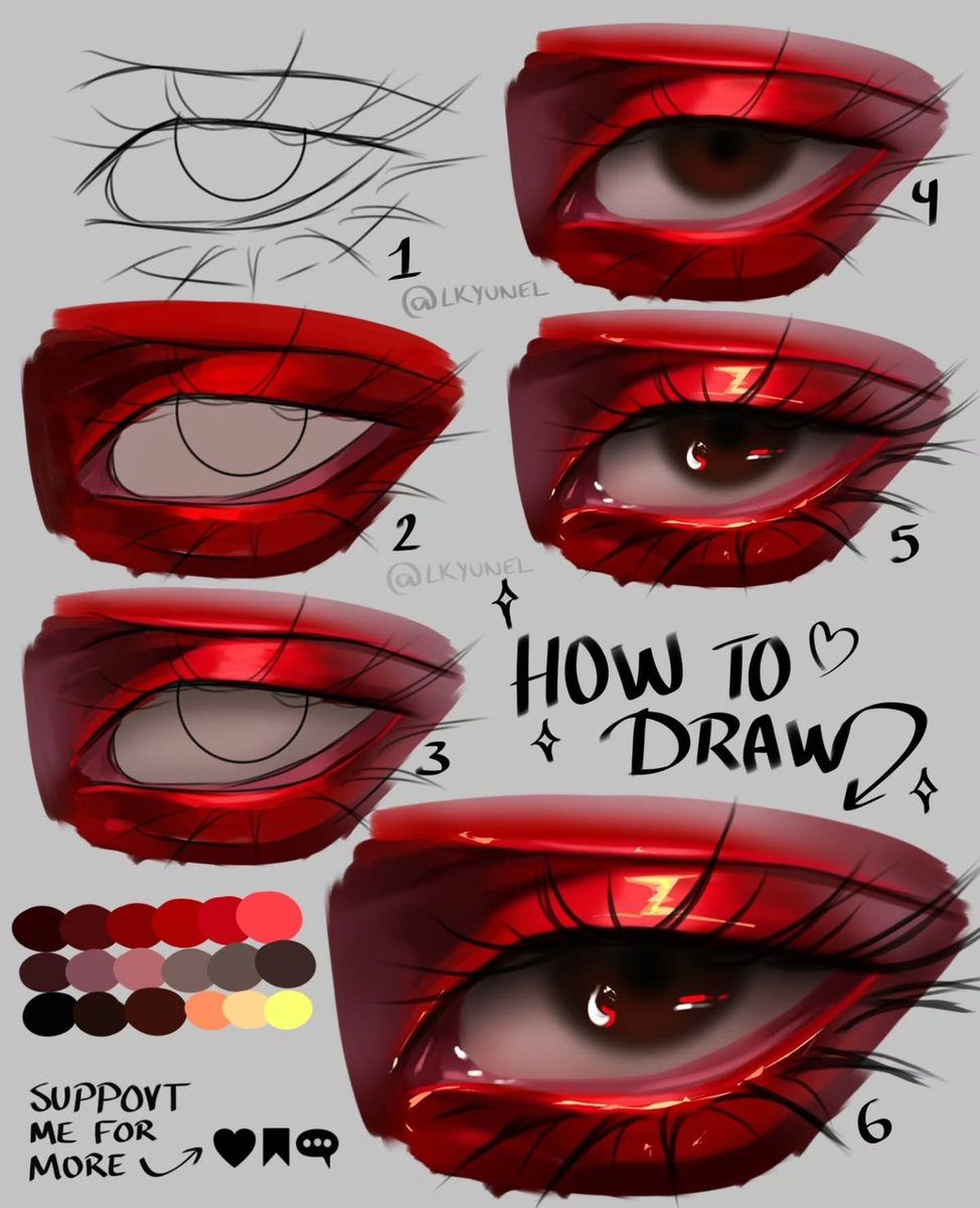 How to draw realistic eyes 👁️