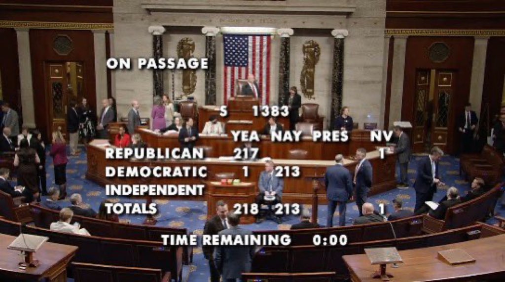 MonicaCrowley's tweet photo. The House has passed the SAVE America Act, which has the support of a whopping 83% of Americans. 

Time now for the Senate to do its job and pass election integrity.

The future of our Republic depends on it. https://t.co/O60iQfJz5p