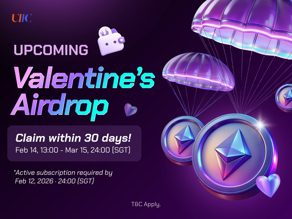 UiicOfficial's tweet photo. ⏰ Final Reminder — Airdrop eligibility ends tonight!

Today is Feb 12, 2026 (SGT).

If you want to claim the UI Chat Subscriber Airdrop (Round 2), please note 👇

✅ Eligibility deadline: Feb 12, 2026 · 24:00 (SGT)

Make sure your subscription status stays active before 24:00 tonight to qualify.

🪂 Airdrop period: Feb 14, 2026 · 13:00 – Mar 15, 2026 · 24:00 (SGT)

🪙 Token: ETH (BSC)

🎁 Amount per address: 0.005 ETH

📩 How to claim: Claim it yourself on the Rewards page in UI Chat (prepare some BNB gas)

Not subscribed yet? Do it now 👇
📲 UI Chat → Settings → Subscribe to UIChat+ 🚀

🔗 https://t.co/ihKIQfNGtP