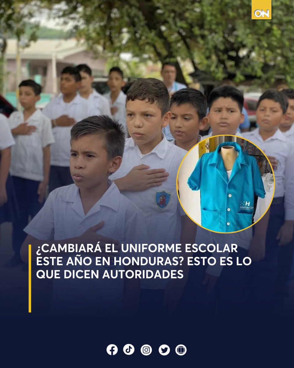 11_Noticias's tweet image. 🤔 ¿Cambiará el uniforme escolar este año? El ministro de Comunicaciones, José Argueta, aclaró todos los detalles con Once Noticias.

Mira lo que dijo aquí 👉🏻 oncenoticias.hn/nacionales/cam…

#AñoEscolar #Uniforme #Clases