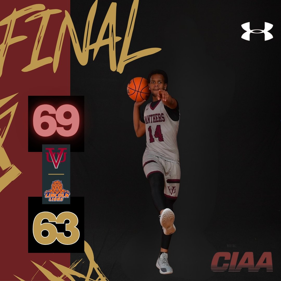 Coach_Gholson's tweet photo. Final score from today's game vs. a good Lincoln team. Our next game will be Saturday away.
#vuu #vuumbb #hbcu #ciaa https://t.co/GDZ98aSuDw