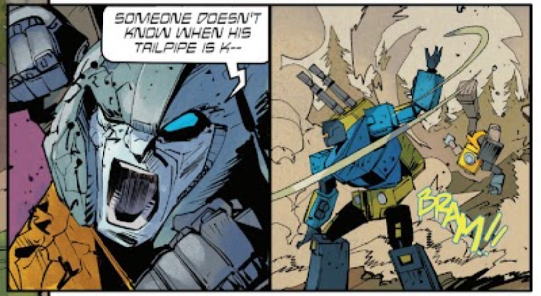darkof_dawn's tweet photo. STOP BEING SO MEAN TO BRAWN!!!!! :( #transformers #skybound #skyboundtransformers https://t.co/R4ZsD1OP2Y