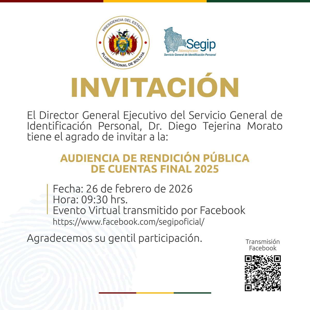 SEGIP OFICIAL tweet media