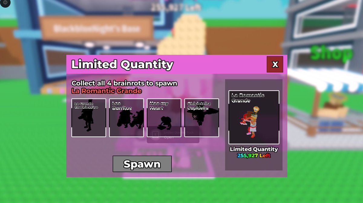 Have you grabbed the SaB La Romantic Grande yet? 💘 Spawn it now — over 255K still available! Jump into the SaB Valentine Update and enjoy the event! Shop safer &amp; faster at LOLGA.com  🔥#SAB #stealabrainrot #LOLGA
