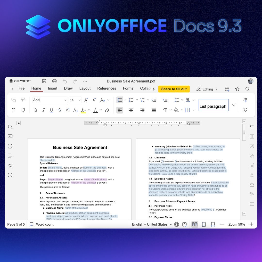 👀 Guess what’s new in #ONLYOFFICE Docs 9.3

We’re starting to reveal what’s coming in the new release!

Take a sneak peek at one of the upcoming features ⬇️