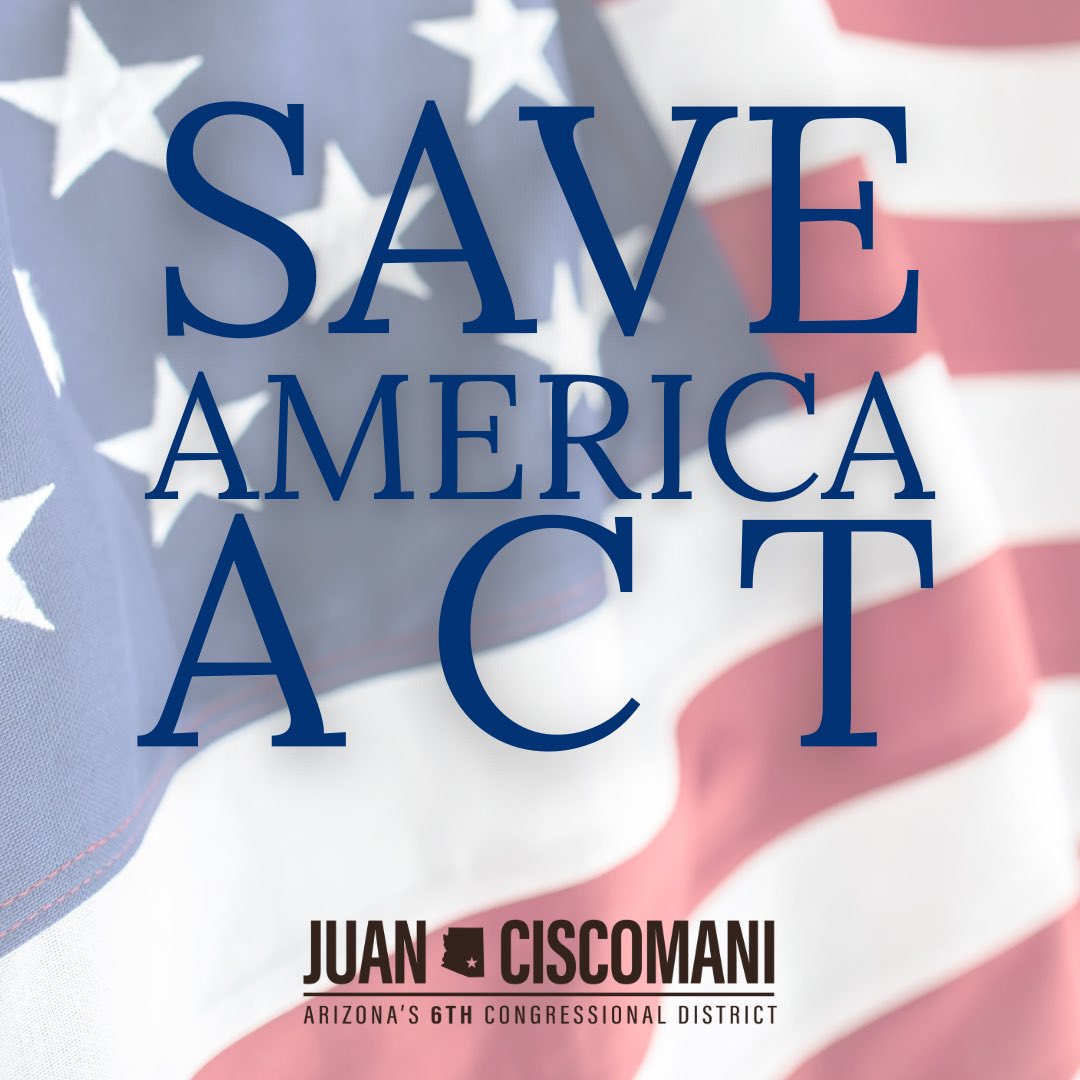 Today, the House PASSED the SAVE America Act: Requires voter ID Must ...