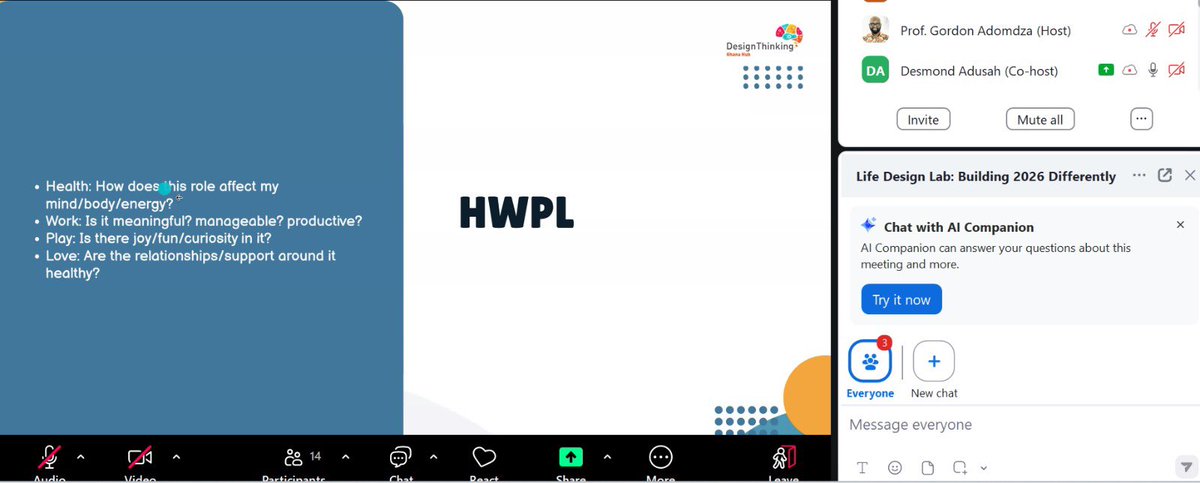 designthinkgh's tweet image. It's interesting how we can map our roles, explore real needs and constraints, prioritise what truly matters, and turn ideas into practical roadmaps. This is chosing intention over autopilot. Thanks to all who joined our #LifeDesignLab Session 
#Designthinking #DesignYourLife